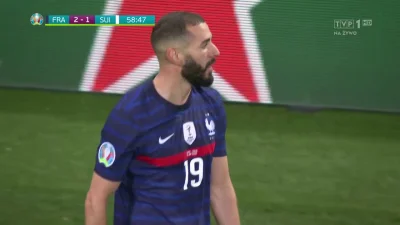 Minieri - Benzema po raz drugi, Francja - Szwajcaria 2:1
#golgif #mecz #euro2020