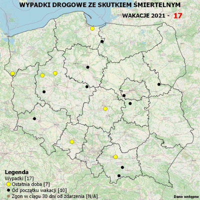 absoladoo - MAPA WYPADKÓW DROGOWYCH ZE SKUTKIEM ŚMIERTELNYM - WAKACJE 2021

Miną...