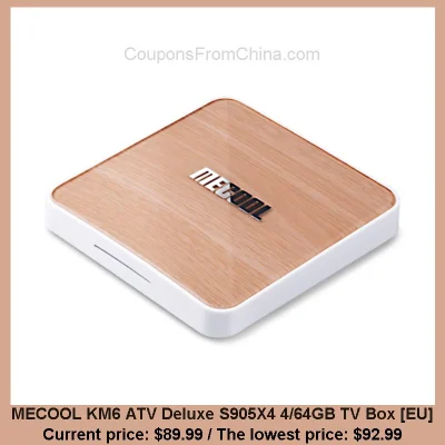 n____S - MECOOL KM6 ATV Deluxe S905X4 4/64GB TV Box [EU]
Cena: $89.99 (najniższa w h...