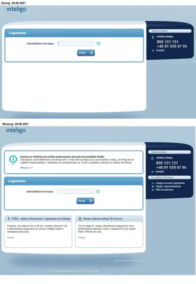Raveen - Dlaczego strona logowania do Inteligo wygląda inaczej niż zwykle? Taka zmian...