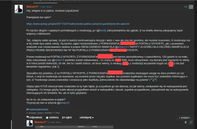 DOgi - Mój wpis ze screenshotem wpisu @Maister37 też spadł, więc wrzucam jeszcze wers...