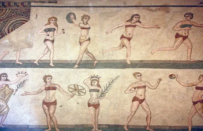 IMPERIUMROMANUM - Mozaika rzymska z kobietami w bikini

Niezwykle interesująca moza...