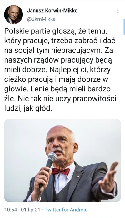 Fako - Korwin czasami potrafi palnąć głupotę ale jednak dalej ma celne spostrzeżenia ...