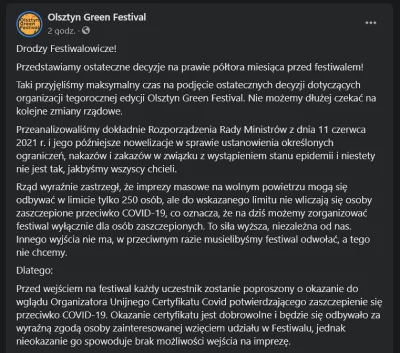 maciekawski - #olsztyngreenfestival oficjalnie wprowadził segregację ludzi. Ja p-----...