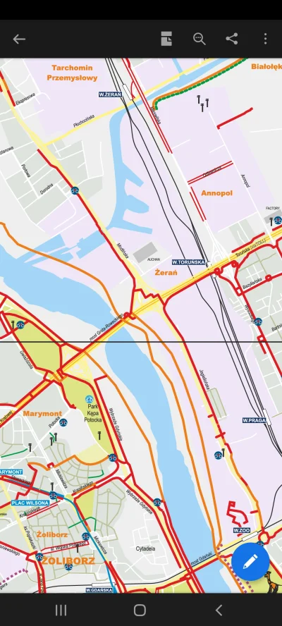 Nieszkodnik - > bo żadnej ścieżki rowerowej przez wiadukt nad torowiskiem PKP Toruńsk...