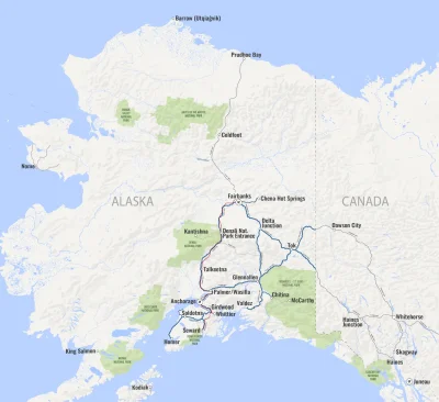 rebel101 - @Bijelodugme: Alaska z wyjątkiem wybrzeża jest jedną, wielką pustką. Ich s...