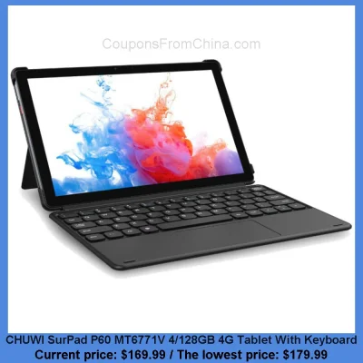 n____S - CHUWI SurPad P60 MT6771V 4/128GB 4G Tablet With Keyboard
Cena: $169.99 (naj...