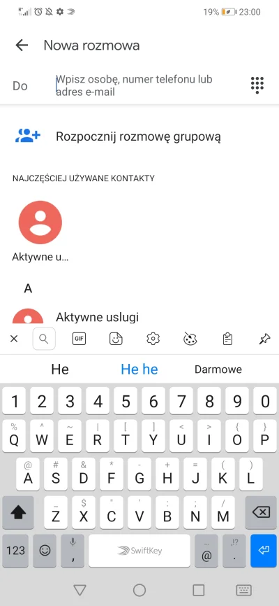 Niemampomyslunanickone - U was też klawiatura SwiftKey na telefonie podpowiada "he" "...