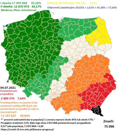 Cierniostwor - Koronawirusem zaraziło się już oficjalnie 2 880 270 osób w całej Pols...