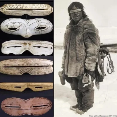 JoeShmoe - Okulary przeciwsłoneczne, "przeciwśniegowe" znane były plemionom arktyczny...