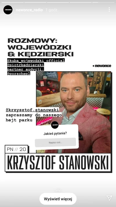 kwmaster - Jutro Stanowski u Wojewódzkiego w newonce radio. 2 godziny rozmowy i pewni...