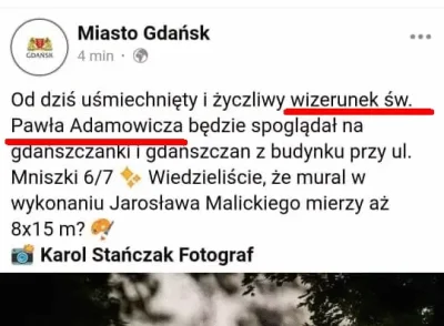 Polinik - @obk: 
kanonizowalbym
Za późno. Adamowicz dla urzędników z Gdańska już jes...