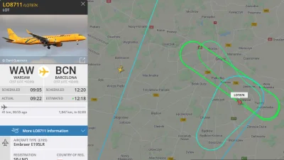 mankhoody - O co chodzi z tym samolotem? Robi już 4 kółko
#lotnictwo #flightradar24 ...