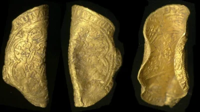 sropo - Bardzo rzadko spotykane złote monety z czasów Edwarda III zostały odnalezione...