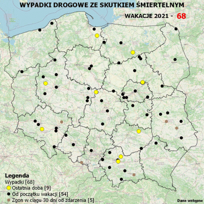 absoladoo - MAPA WYPADKÓW DROGOWYCH ZE SKUTKIEM ŚMIERTELNYM - WAKACJE 2021

Miną...