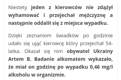 mepps - Kurła ale combo ... Jeszcze brakuje informacji, że jechał skradzionym passate...