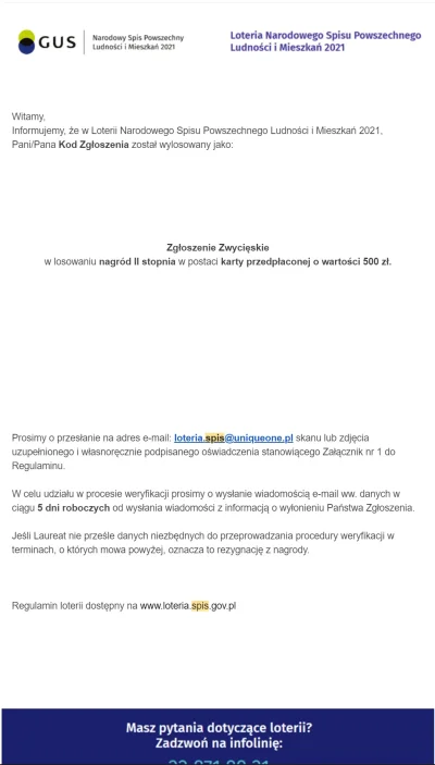 imarid - @nieocenzurowany88: sam wygrałem tydzień temu kartę przedpłaconą na 500zł, i...