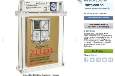 NieR - The Legend of Zelda na konsolę NES sprzedana za 870,000$ !
Jest to o 200,000$ ...