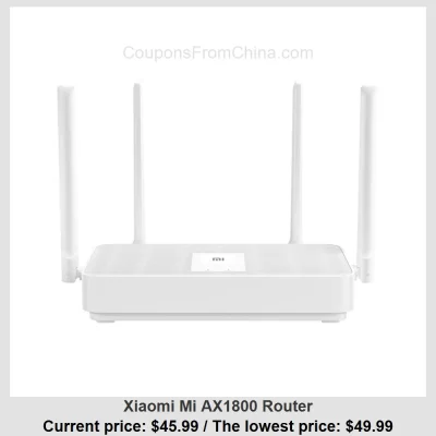 n____S - Xiaomi Mi AX1800 Router
Cena: $45.99 (najniższa w historii: $49.99)
Przesy...