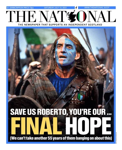Sojerr - Dzisiejsza szkocka prasa. Ocal nas Roberto, jesteś naszą ostatnią nadzieją. ...