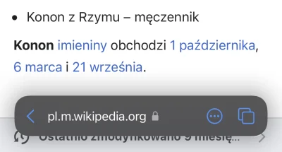 m.....b - Przypadek? Patrz zdjęcie (Konon z Rzymu)

„Kononowicz (forma żeńska: Kono...