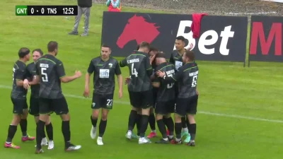 WHlTE - bardzo ładny gol, obrońcy minięci jak tyczki
Glentoran 0:1 TNS - Leo Smith 
...