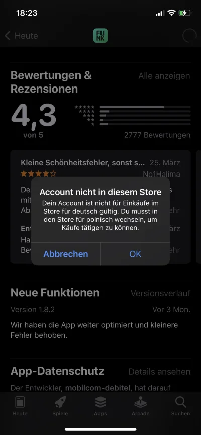jozinzbazin_bozy - Siemanko, ktoś wie jak na iphonie pobierać niemieckie aplikacje, n...