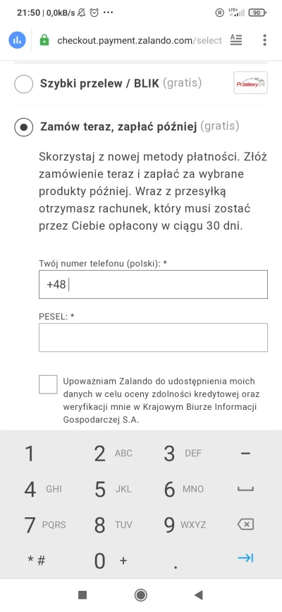 Caracas - Na Zalando idzie zrobić zakupy na kredyt podając jedynie numer PESEL.
Jak t...