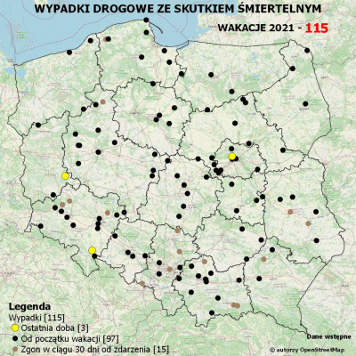 absoladoo - MAPA WYPADKÓW DROGOWYCH ZE SKUTKIEM ŚMIERTELNYM - WAKACJE 2021

Miną...