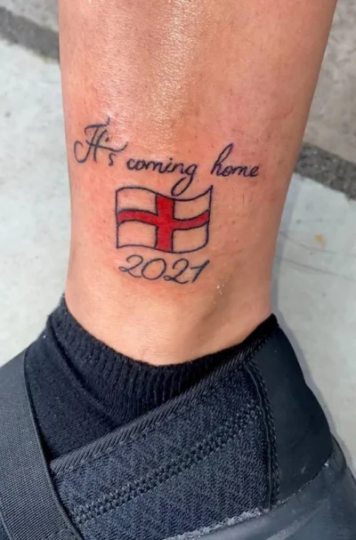 eintopf - O, znalazł się kolejny geniusz z tatuażem It's coming home. ( ͡° ͜ʖ ͡°)
#b...