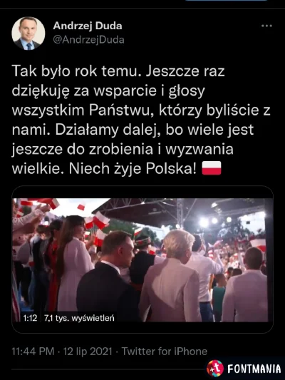 CipakKrulRzycia - #polska #polityka #zajakiegrzechy 
#cenzoduda Rok z górki. Jeszcze...