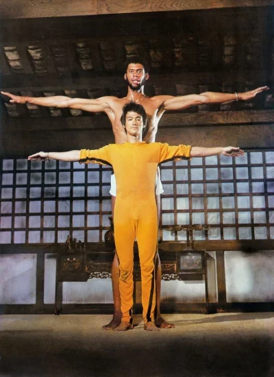 myrmekochoria - Kareem Abdul-Jabbar i Bruce Lee na planie Game of Death, 1972. 

#s...