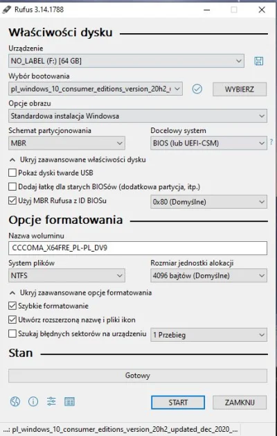 Sebixator - @cecidimus: Tak to teraz wygląda, systemu plików nie mogę zmienić