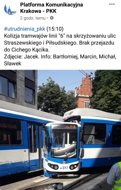 zainteresowanyja - #wypadek #tramwaje #krakow ##!$%@? #skomplikowanysystemluster