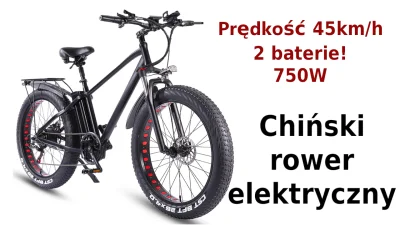 telchina - Rower elektryczny z maksymalną prędkością aż 45 km/h oraz zasięgiem do 110...