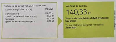 PowrotnikPolska - Pierwszy rachunek za prad od powrotu z UK do Polski. Wychodzi ok. £...