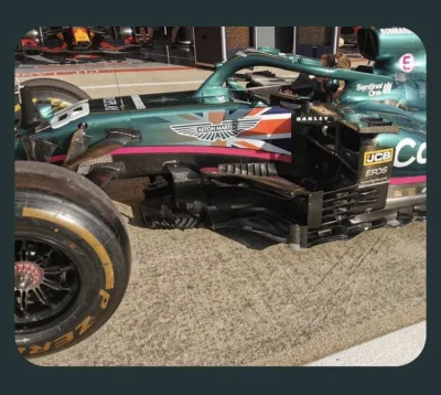 Mothman- - Aston Martin z lekko zmienionym malowaniem w tym tygodniu #f1