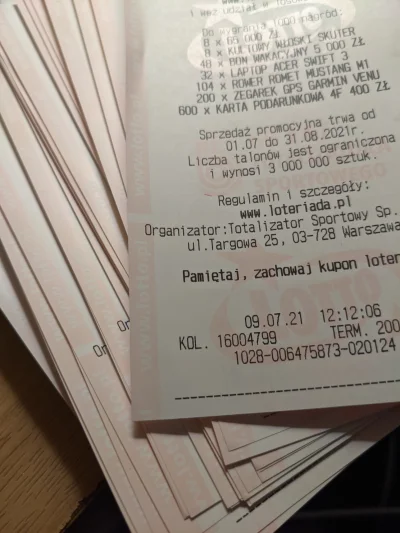 BooB - #gownowpis #lotto #loteriada

#!$%@?, zarejestrowałem około 150 kuponów loteri...