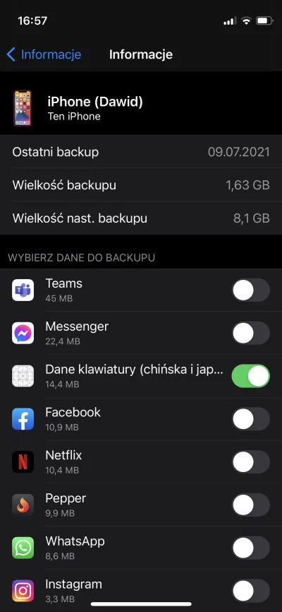 cherrz - Co mi chce tyle miejsca w backupie zająć? 

#iphone #ios #apple