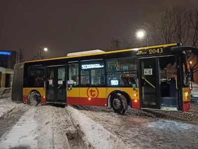 Brajanusz_hejterowy - Ale śniegu napadało! Całe S8 stoi, a autobusy są pozginane tak ...
