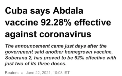 J.....D - ❗ Kubańska szczepionka przeciw COVID-19 Abdala, która korzysta z nanocząste...