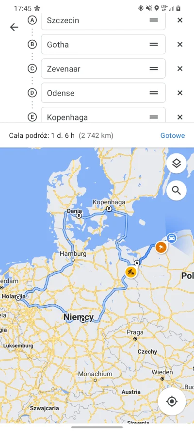 m0rdeczka - Cześć, planuję mały trip autem nedługo, na razie ułożyłem trasę jak na sc...