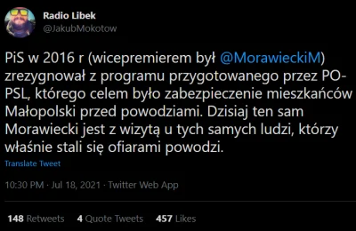 czeskiNetoperek - Może i nie potrafi zbudować zabezpieczeń przed powodzią, ale przyna...