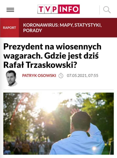 Fishuur - No ja to czekam na jakąś informację w TVP Info gdzie jest prezydent Polski ...