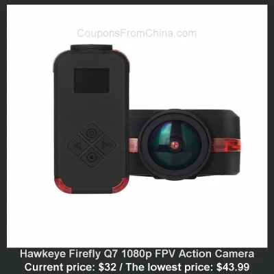 n____S - Hawkeye Firefly Q7 1080p FPV Action Camera
Cena: $32.00 (najniższa w histor...
