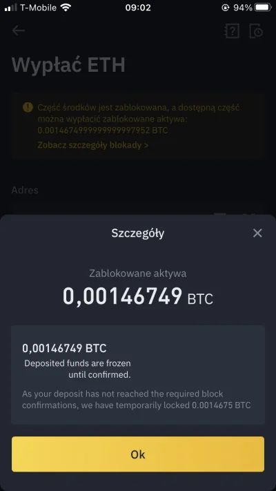 hora_guowa - #binance o co kaman? Pierwszy raz cos takiego mi sie stalo