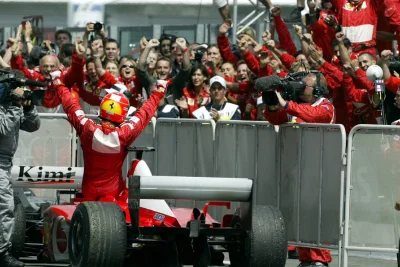 jaxonxst - 19 lat temu Michael Schumacher świętował zdobycie swojego piątego Mistrzos...