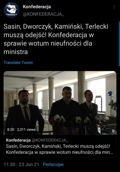 prawarekasorosa - > Jedyne wotum nieufności które ma sens to gdy przekonujemy do tego...