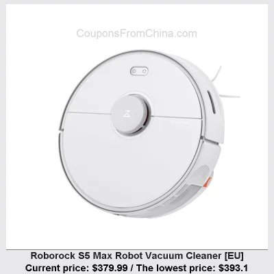 n____S - Roborock S5 Max Robot Vacuum Cleaner [EU]
Cena: $379.99 (najniższa w histor...