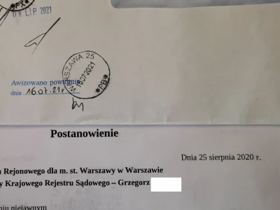 TataBartusia - Krajowy Rejestr Sądowy napisał do mojej firmy. W lewym górnym rogu jes...